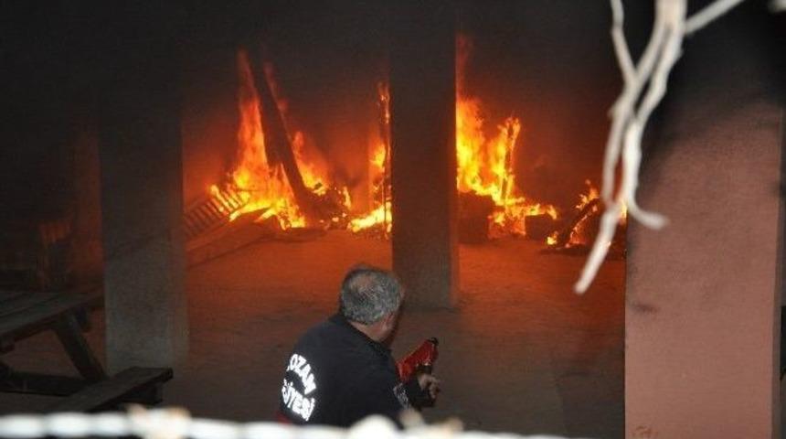 Kozan'da Ev Yangını