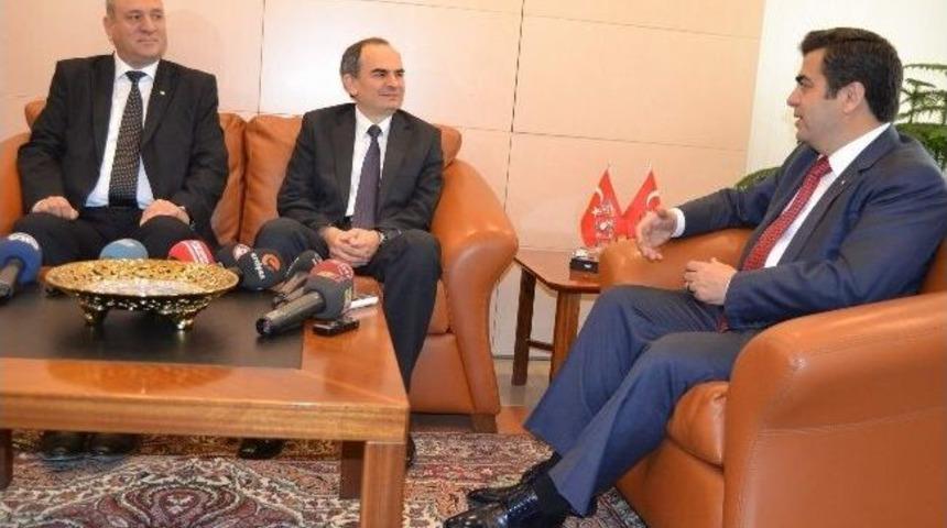 Merkez Bankası Başkanı Baş&ccedil;ı'dan Vali D&uuml;zg&uuml;n'e Ziyaret