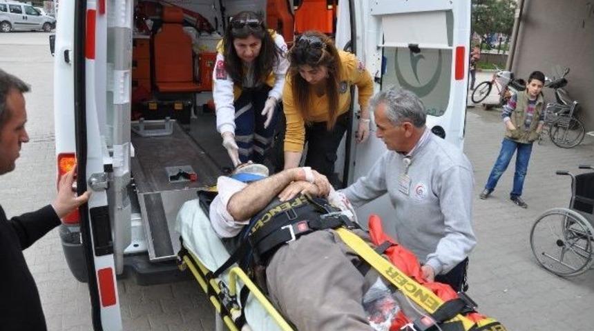 İnşaattan D&uuml;şen Usta Ağır Yaralandı
