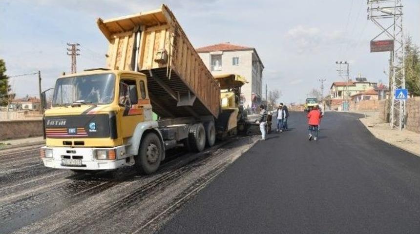 Ağırnas&rsquo;ta Asfaltlama &Ccedil;alışması