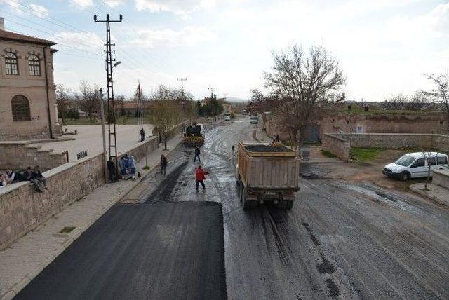 Ağırnas’ta Asfaltlama Çalışması