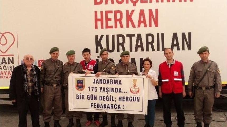 Nazilli'de Jandarmadan Kan Bağışı
