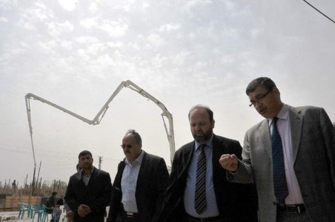 Belediye Başkanları Cami İnşaatının Temel Atma T&ouml;renine Katıldı