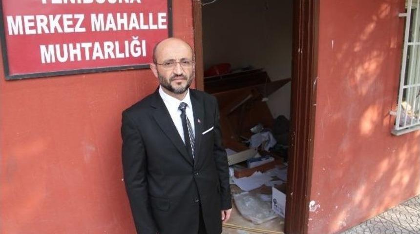 (&ouml;zel Haber) Se&ccedil;imi Kaybeden Muhtar, Muhtarlık Binasını Talan Etti