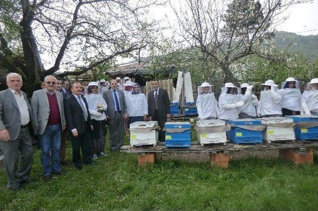 Düzceli Kadın Çiftçilere Arıcılık Eğitimi