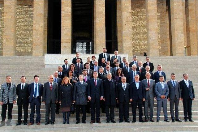 Çankaya Belediye Başkanı Taşdelen Anıtkabir’de