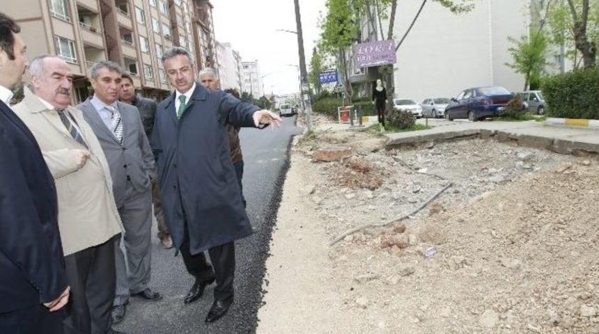 Gebze Mutlukent'te Asfalt &Ccedil;alışması