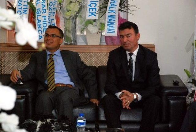 Kaymakam Tiryaki&rsquo;den, Başkan Akın&rsquo;a Hayırlı Olsun Ziyareti 1