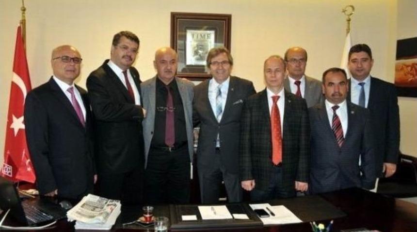 Yeni Başkan Mirza'ya Tebrik Ziyaretleri S&uuml;r&uuml;yor