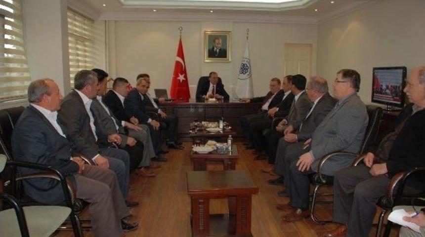 Biga Şof&ouml;rler Esnaf Odası&rsquo;nda Yeni Başkana Ziyaret