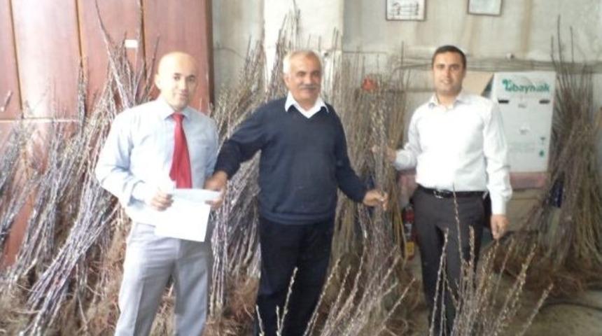 Hakkari&rsquo;de &Ccedil;ift&ccedil;ilere 5 Bin Adet Meyve Fidanı Dağıtıldı
