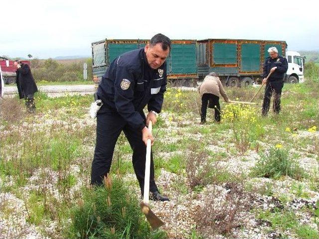Polislerden Ağa&ccedil;lara Bakım 1