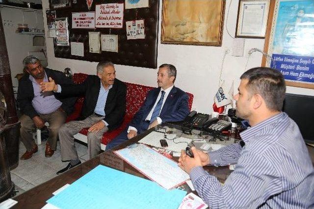 Başkan Tahmazoğlu Taksicileri Ziyaret Etti 1