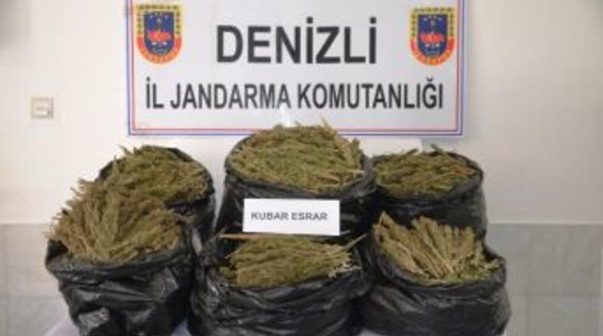 Denizli&rsquo;de 40 Kilo Kubar Esrar Ele Ge&ccedil;irildi