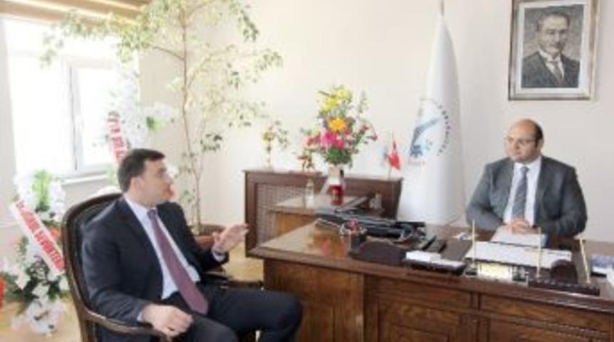 Kaymakam &Ouml;z&rsquo;den Başkan Orhan&rsquo;a &lsquo;hayırlı Olsun&rsquo; Ziyareti