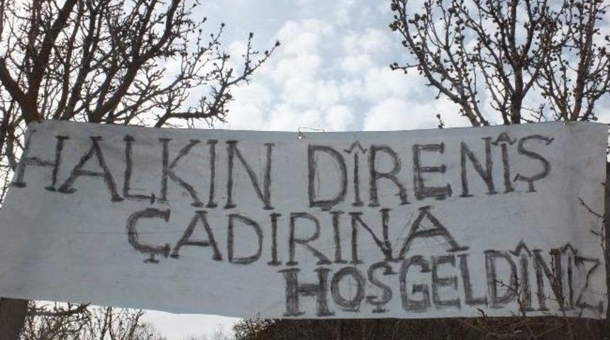 Bdp&rsquo;liler Mezkan Dağı&rsquo;na &Ccedil;adır Kurdu