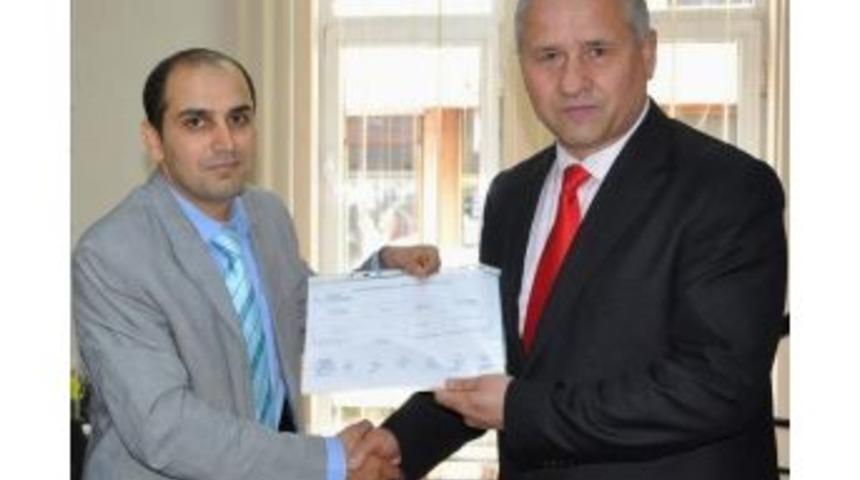 Başkan &Ccedil;aylı Mazbatasını Aldı