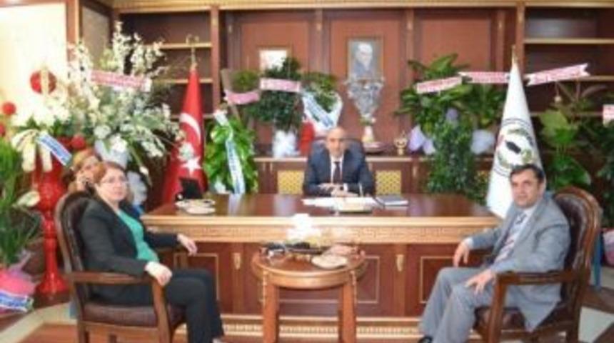 Elbeyli Kaymakamı Ve Belediye Başkanından Başkan Hasan Kara&rsquo;ya Ziyaret