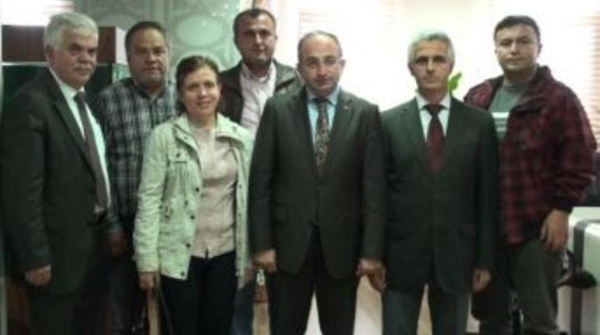 İsu Yetkililerinden Başkan &Uuml;z&uuml;lmez'e Ziyaret