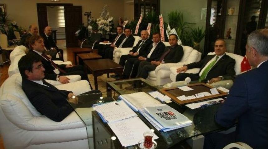 Satso&rsquo;dan Başkan Dişli&rsquo;ye Ziyaret