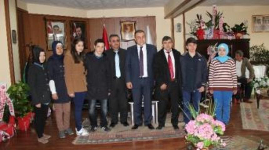 Almanya&rsquo;ya Giden G&ouml;rele Anadolu Sağlık Meslek Lisesi'nden Başkan Erener'e Ziyaret