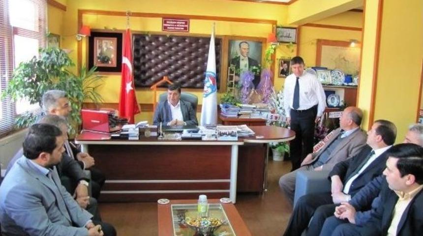 Başkan &Ccedil;alışkan'dan Başkan Koca'ya Ziyaret