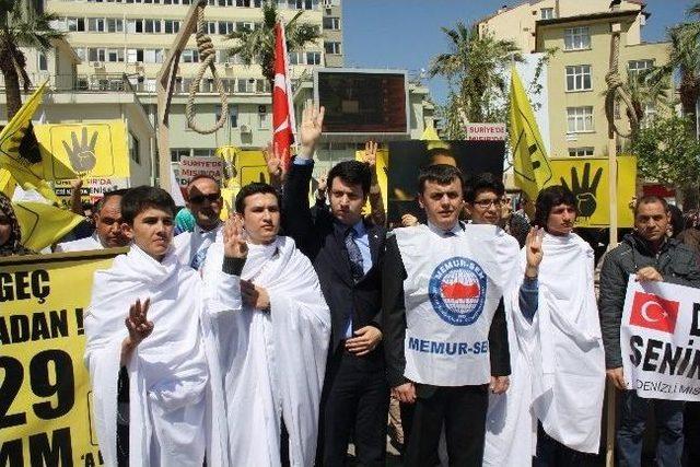 Denizli’de Mısır İçin Kefenli Darağaçlı Eylem 1