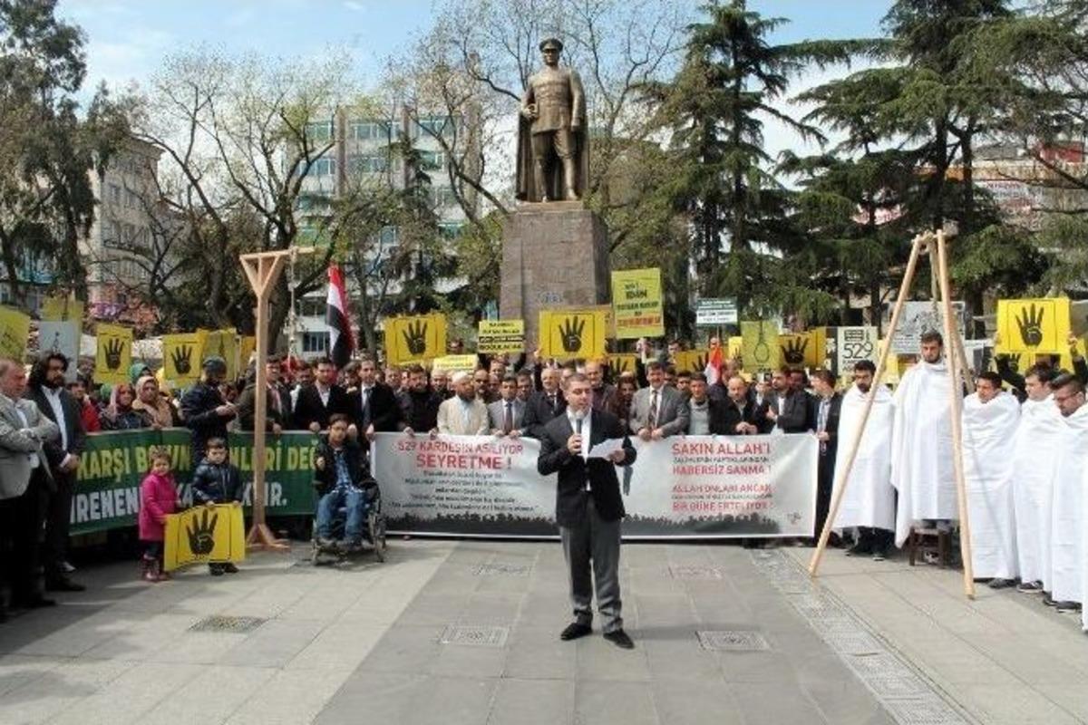 Mısır'daki İdam Cezaları Trabzon'da Darağacı Kurularak Protesto Edildi