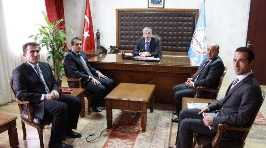 Vali Ataklı'dan Milli Eğitim M&uuml;d&uuml;rl&uuml;ğ&uuml;'ne Ziyaret