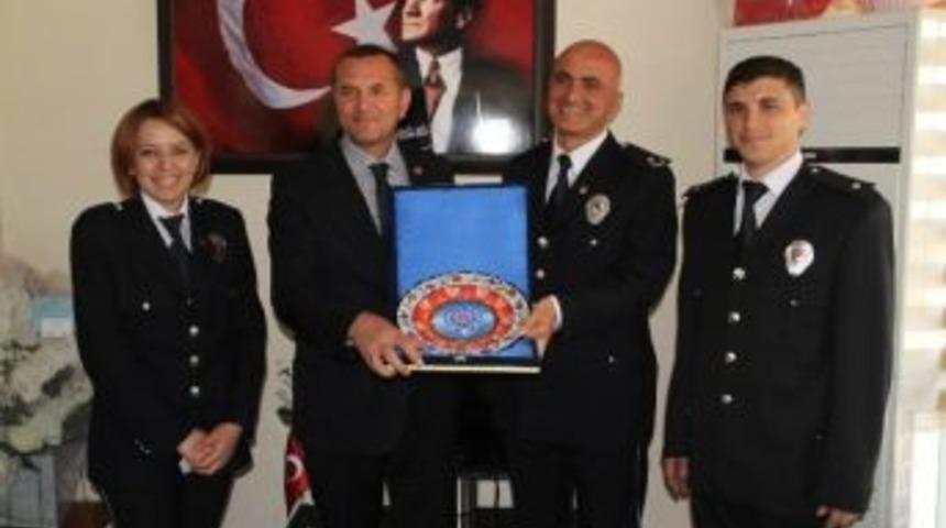 K&ouml;pr&uuml;başı Emniyetinden Başkan Mergen'e Ziyaret