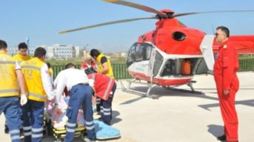 Komaya Giren Hastanın İmdadına Ambulans Helikopter Yetişti