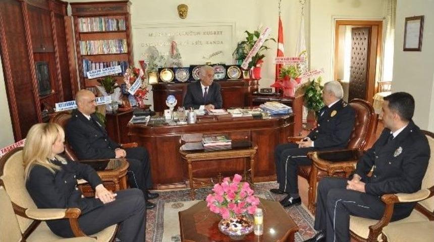 Yerk&ouml;y İl&ccedil;e Emniyet M&uuml;d&uuml;rl&uuml;ğ&uuml; Personelinden Kaymakam Şeng&ouml;k&rsquo;e Ziyaret