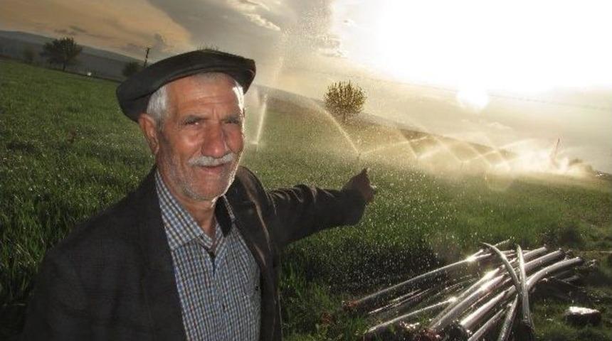 Arban Ovasında Hububat Ekili Alanlar Sulanmaya Başlandı