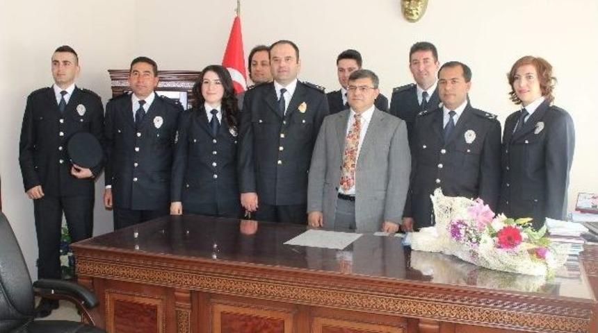 Beyşehir Emniyeti&rsquo;nden Kaymakama Ziyaret