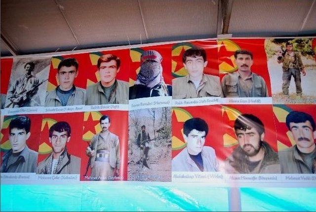 Diyarbakır&rsquo;da 79 Pkk&rsquo;lı İ&ccedil;in Taziye &Ccedil;adırı Kuruldu 1