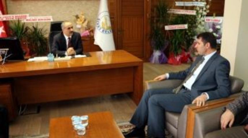 İl &Ouml;zel İdaresi Genel Sekreteri Ayhan&rsquo;dan, Belediye Başkanı Aydın&rsquo;a Ziyaret