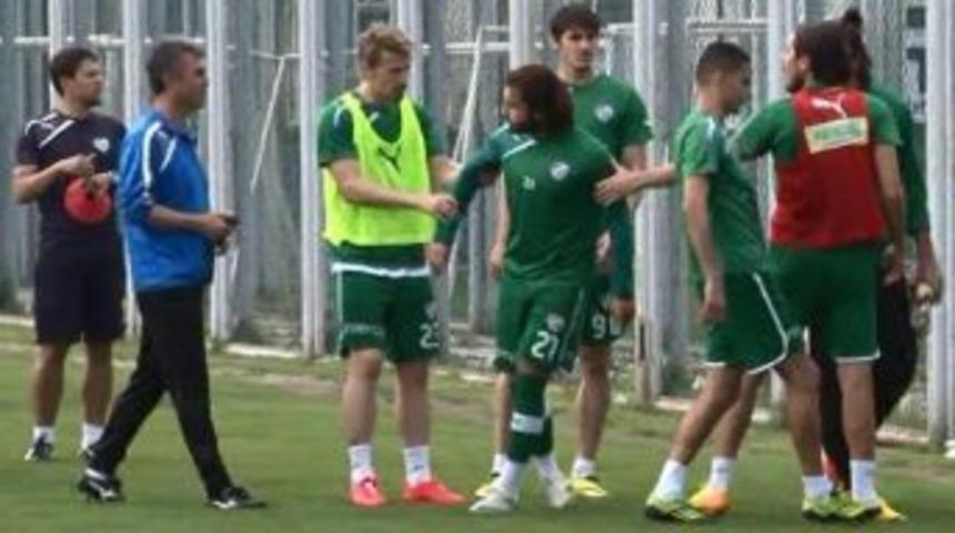 Bursaspor Antrenmanında Tartışma