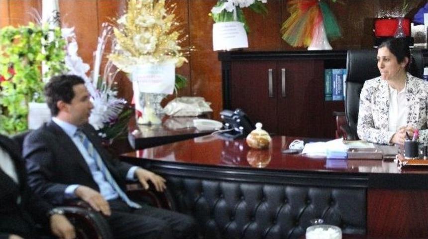 Kaymakam Ve M&uuml;ft&uuml;den Eş Başkanlara Ziyaret