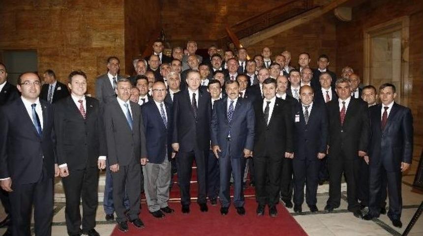 Başbakan Erdoğan&rsquo;a Afyon Mermerinden Yapılan Tablo Hediye Edildi