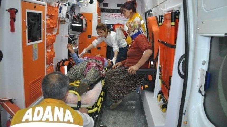 İş&ccedil;ileri Taşıyan Minib&uuml;s Devrildi: 5 Yaralı