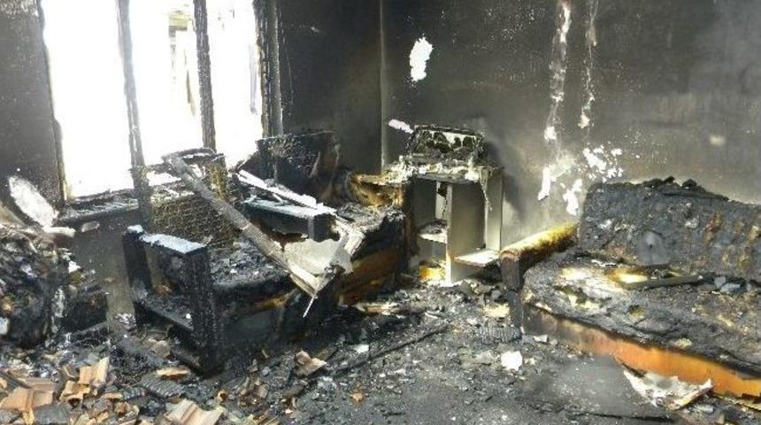 Edirne'de Ev Yangını