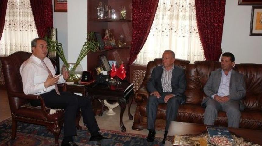 Nevşehir Ticaret Borsası Y&ouml;neticilerinden Belediye Başkanı &Uuml;nver&rsquo;e Hayırlı Olsun Ziyareti
