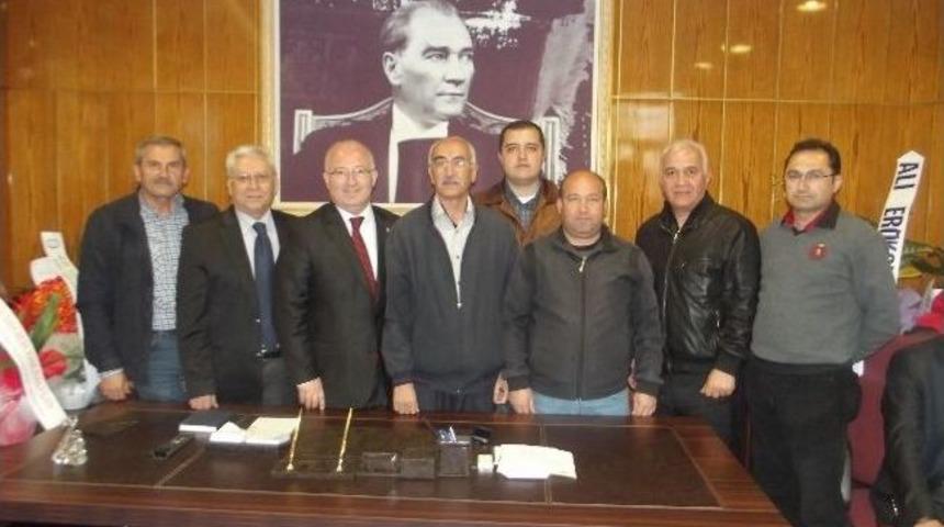 Muğlaspor Y&ouml;netiminden Yeni Başkanlara Ziyaret