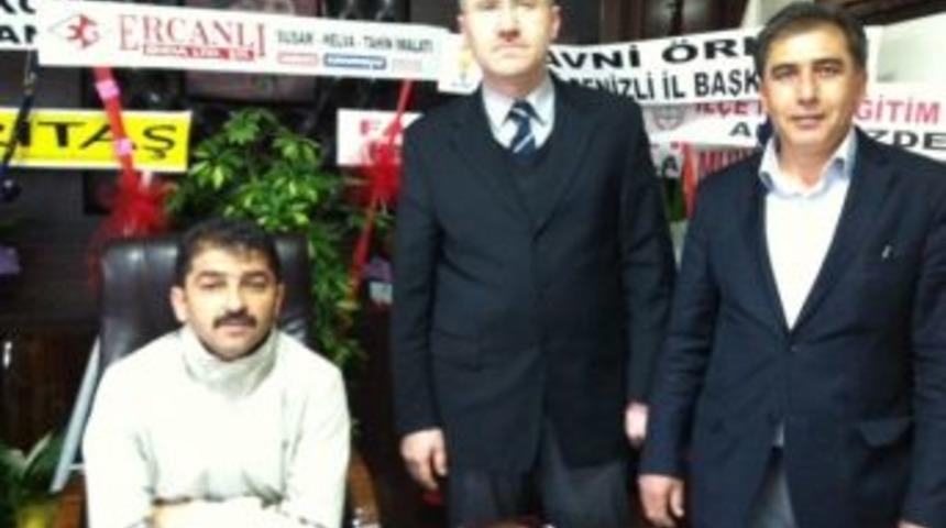 T&uuml;rkiye Gazetesi Denizli B&ouml;lge Temsilcisi Bar&rsquo;dan Başkan Hayla'ya Ziyaret