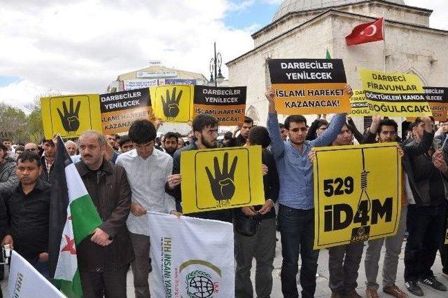 Konya&rsquo;da Mısır&rsquo;daki İdam Kararları Protesto Edildi 2