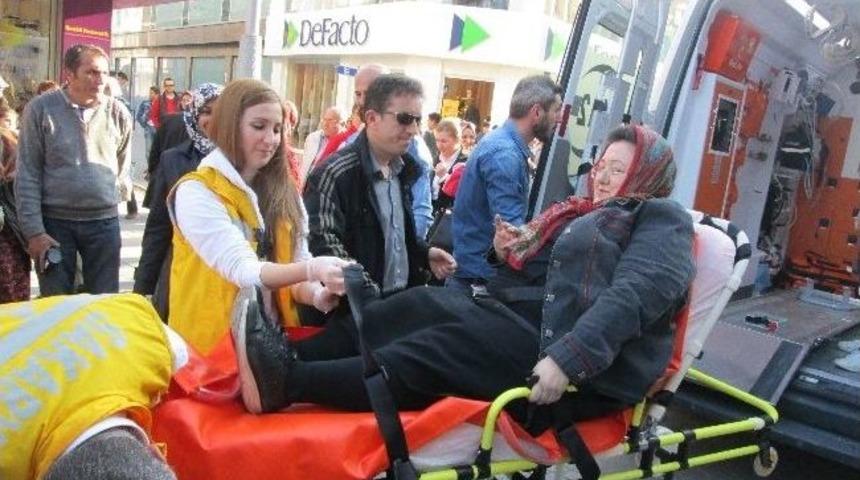 Yerde A&ccedil;ıkta Bulunan Elektrik Kablosuna Takılan Kadının Kolu Kırıldı