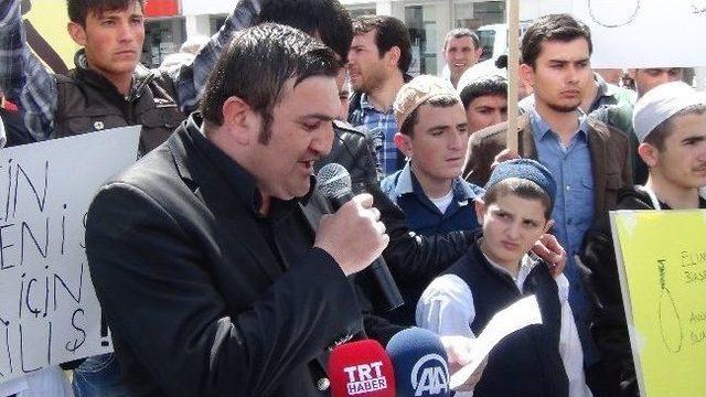 Erzincan’da Kefenli Protesto