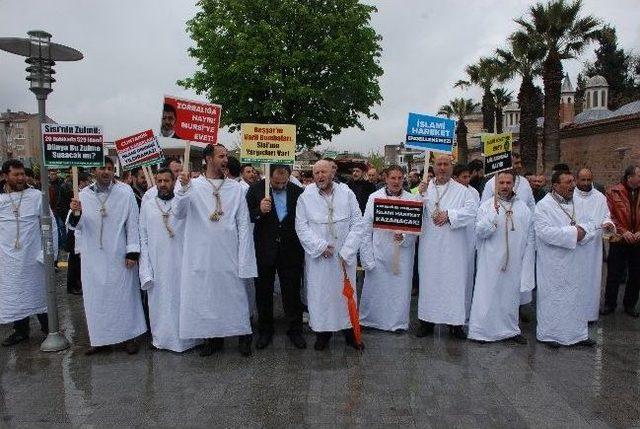 Gebze&rsquo;de Mısır daki İdam Kararları Protesto Edildi 1