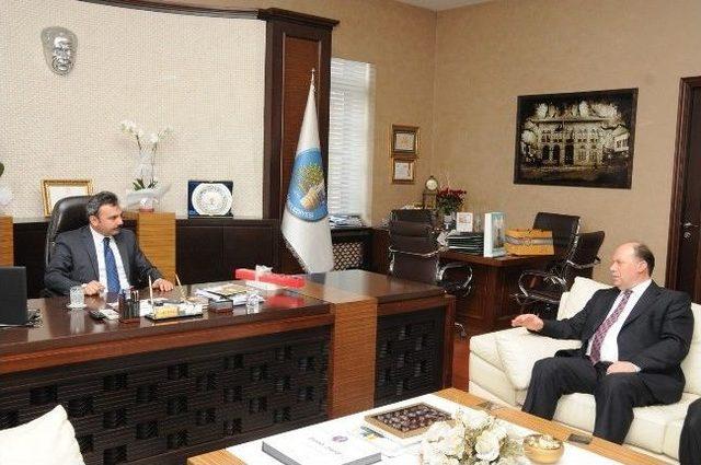 &Ccedil;orum M&uuml;ft&uuml;s&uuml; Aşık&rsquo;tan Başkan K&uuml;lc&uuml;&rsquo;ye Ziyaret 2