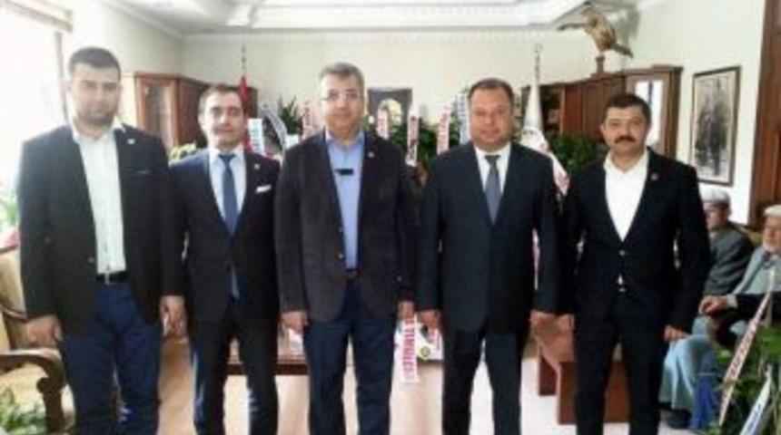 Aydın T&uuml;msiad, &Ccedil;ine Belediyesini Ziyaret Etti